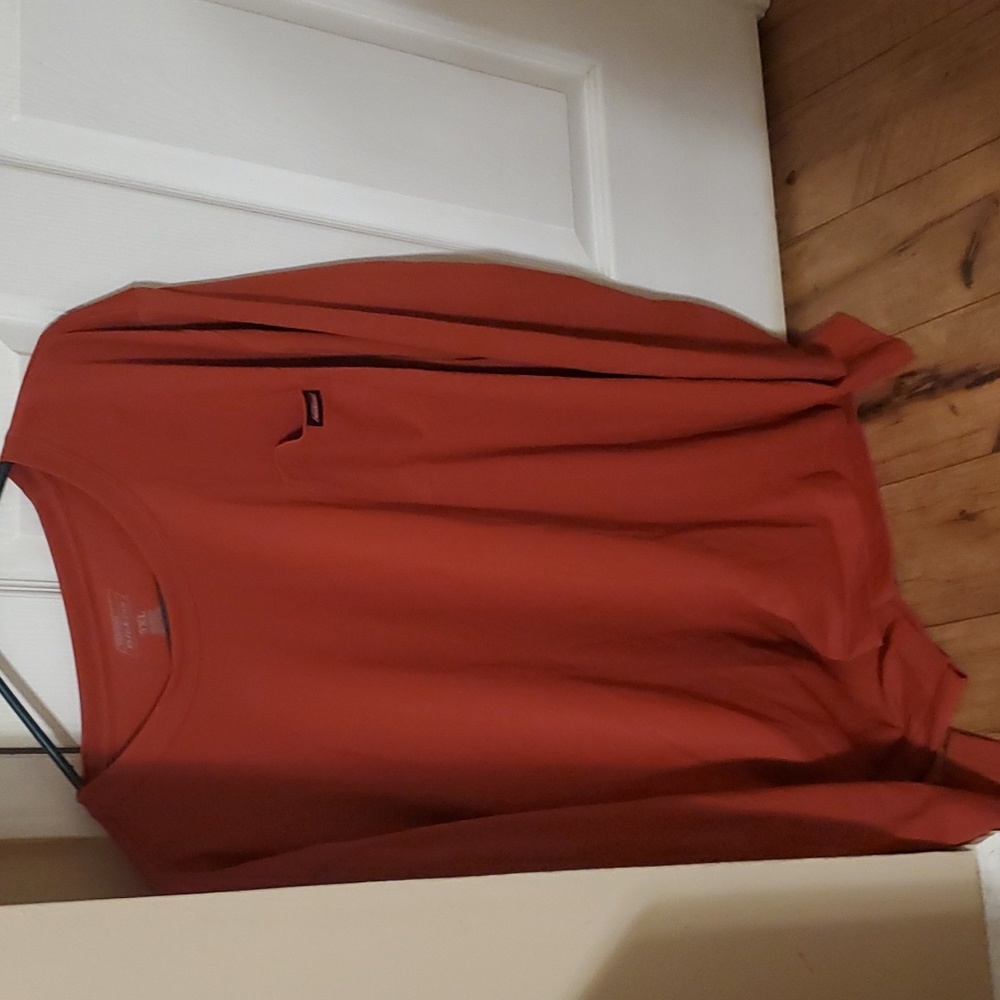 Men's 3XL Orange Long Sleeve Shirt